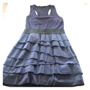 BCBG Navy racer back dress